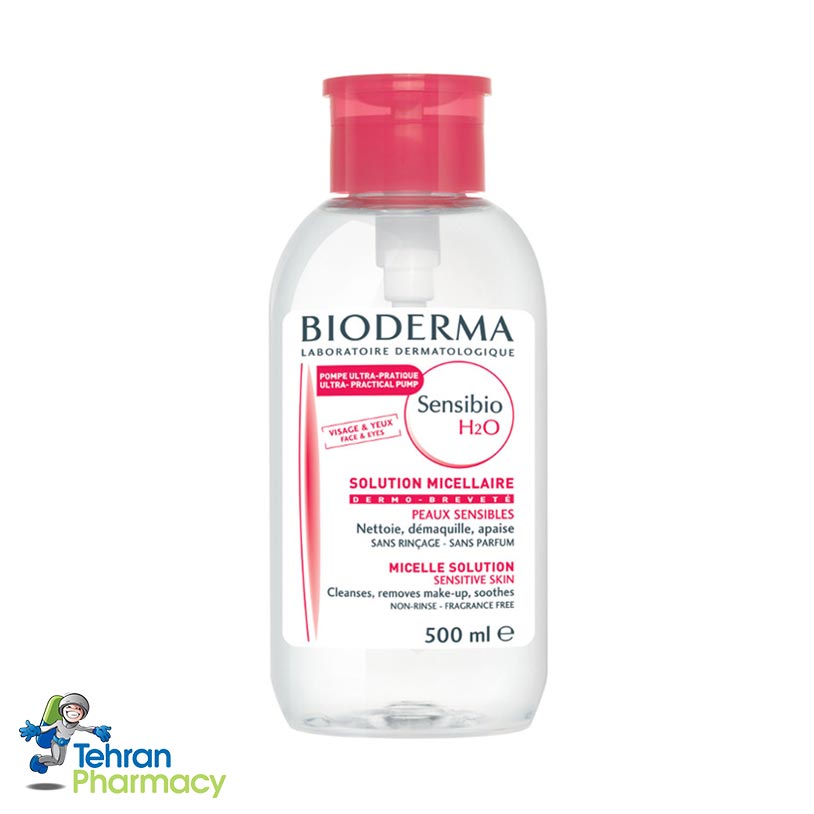  سن سی بیو پمپی بایودرما - Bioderma Sensibio 500ml  H2O